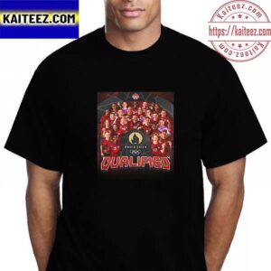 Congratulations To Canadian Womens National Team Qualified Paris 2024 Summer Olympics Vintage T-Shirt