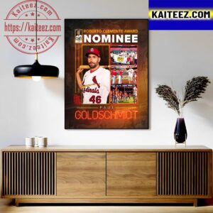Congratulations To Paul Goldschmidt Of St Louis Cardinals Is The 2023 Roberto Clemente Award Nominee Art Decor Poster Canvas