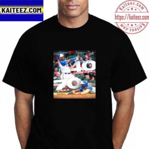 Congratulations To Ronald Acuna Jr 40 Home Runs And 70 Steals in MLB This Season Vintage T-Shirt