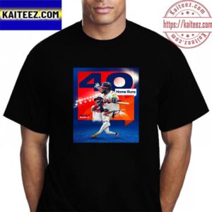 Congratulations To Ronald Acuna Jr 40 Home Runs Vintage T-Shirt