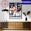 Congratulations Atlanta Braves Are 2023 NL East Champions Art Decor Poster Canvas