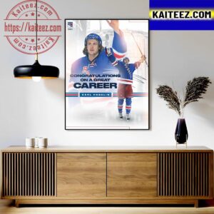Congratulations to Carl Hagelin of New York Rangers On A Great Career In NHL Art Decor Poster Canvas