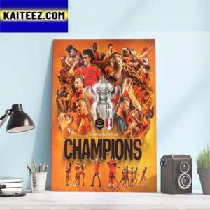 Congratulations to Houston Dynamo FC Are 2023 Lamar Hunt US Open Cup Champions Art Decor Poster Canvas
