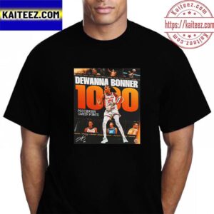 Connecticut Sun DeWanna Bonner 1000 Postseason Career Points In WNBA Vintage T-Shirt