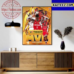 Dennis Schroder is The TISSOT MVP Of FIBA Basketball World Cup 2023 Art Decor Poster Canvas