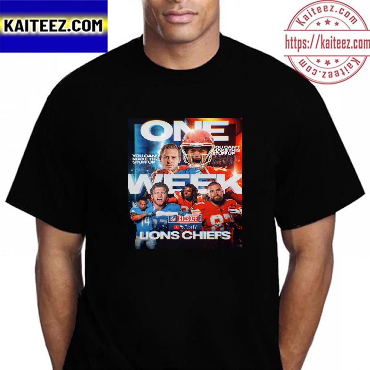 One Week Detroit Lions vs Kc Chiefs 2023 NFL Kickoff Shirt, hoodie,  sweater, long sleeve and tank top