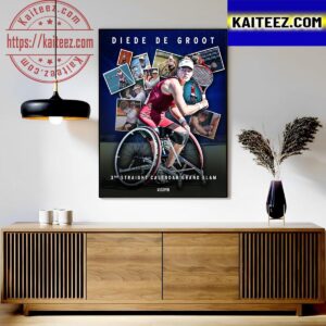 Diede De Groot 3rd Straight Calendar Grand Slam At US Open 2023 Art Decor Poster Canvas