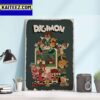 Digimon Cartoon Poster In Full Colored Art Decor Poster Canvas