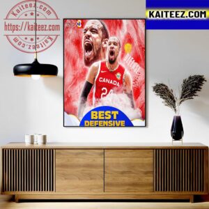 Dillon Brooks Is The Best Defensive Player Of FIBA Basketball World Cup 2023 Art Decor Poster Canvas