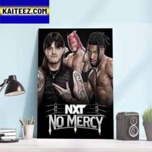 Dominik Mysterio Vs Trick Williams For NA Title Match With Special Guest Referee Dragon Lee At NXT No Mercy Art Decor Poster Canvas