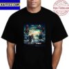 Digimon Cartoon Poster In Full Colored Vintage T-Shirt