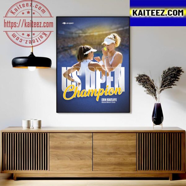 Erin Routliffe And Gaby Dabrowski Are The US Open Womens Doubles Champion Art Decor Poster Canvas