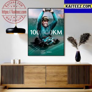 Fernando Alonso Become The First Driver In F1 History To Complete 100000 Km At Singapore GP Art Decor Poster Canvas