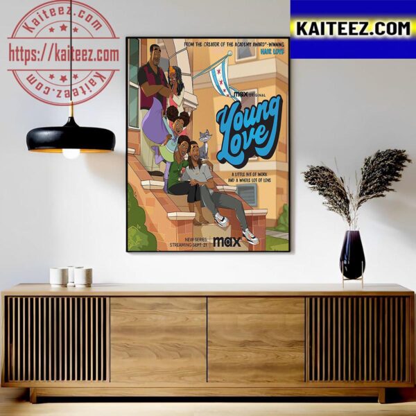 First Poster For Young Love With Starring Issa Rae And Kid Cudi Art Decor Poster Canvas