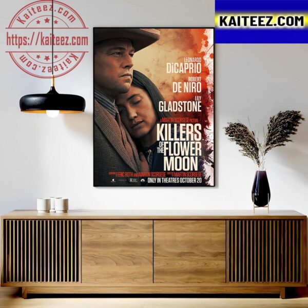 First Posters For Killers Of The Flower Moon Of Martin Scorsese Art Decor Poster Canvas
