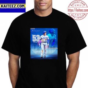 Freddie Freeman 53 Doubles Is The Most In A Season In Los Angeles Dodgers History Vintage T-Shirt