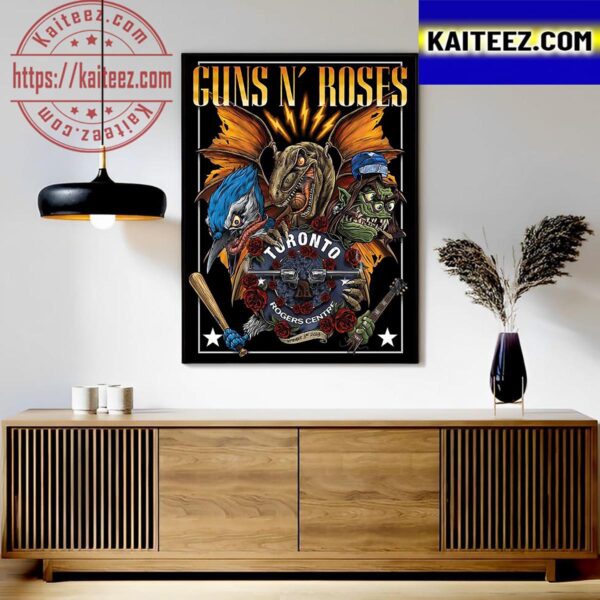 Guns N Roses North America Tour 2023 At Rogers Centre Toronto September 3 2023 Art Decor Poster Canvas