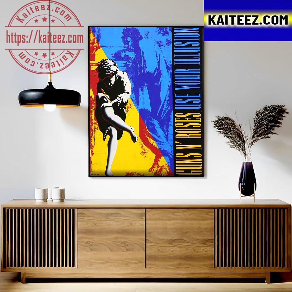 Guns N Roses Use Your Illusion I and Use Your Illusion II Official Poster Art Decor Poster Canvas