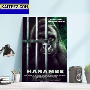 Harambe Documentary Poster 2023 Art Decor Poster Canvas