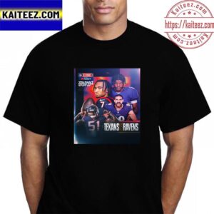 Houston Texans Vs Baltimore Ravens NFL Kickoff 2023 Vintage T-Shirt