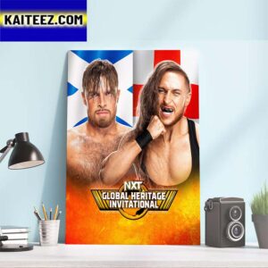 Joe Coffey Vs Pete Butch Dunne In The WWE NXT Global Heritage Invitational Final Art Decor Poster Canvas