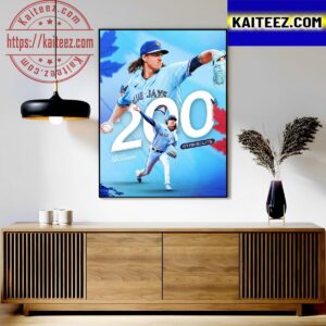 Kevin Gausman Is The First AL Pitcher To Reach 200 Strikeouts In 2023 MLB Season Art Decor Poster Canvas