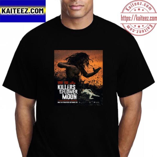 Killers Of The Flower Moon Movie Fan Art Concept Poster Vintage T-Shirt