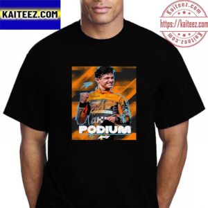 Lando Norris Podium At F1 Singapore Grand Prix Vintage T-Shirt
