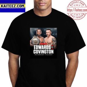 Leon Edwards vs Colby Covington at UFC 296 For Welterweight Title Bout Vintage T-Shirt