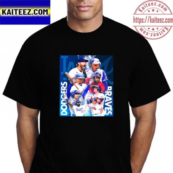 Los Angeles Dodgers Vs Atlanta Braves 2023 MLB Kickoff Vintage T-Shirt
