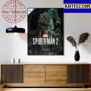 Marvels Spider-Man 2 The Lizard Poster Art Decor Poster Canvas
