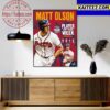 Matt Olson Is The 2023 Atlanta Braves Roberto Clemente Award Nominee Art Decor Poster Canvas
