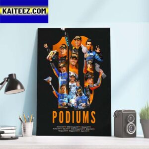 McLaren F1 Team 10 Podiums In Franchise History Art Decor Poster Canvas
