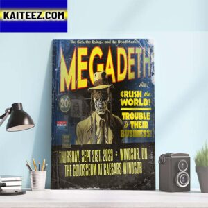 Megadeth Live Crush The World Trouble Is Their Business At The Colosseum at Caesars Windsor Art Decor Poster Canvas
