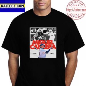 Miguel Cabrera 3167 Hits For 16th On The All-Time List Vintage T-Shirt