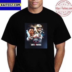 NFL Monday Night Football New Orleans Saints Vs Carolina Panthers Vintage T-Shirt