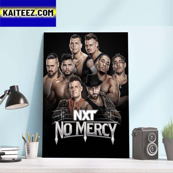 NXT No Mercy as WWE NXT Tag Team Champions Art Decor Poster Canvas