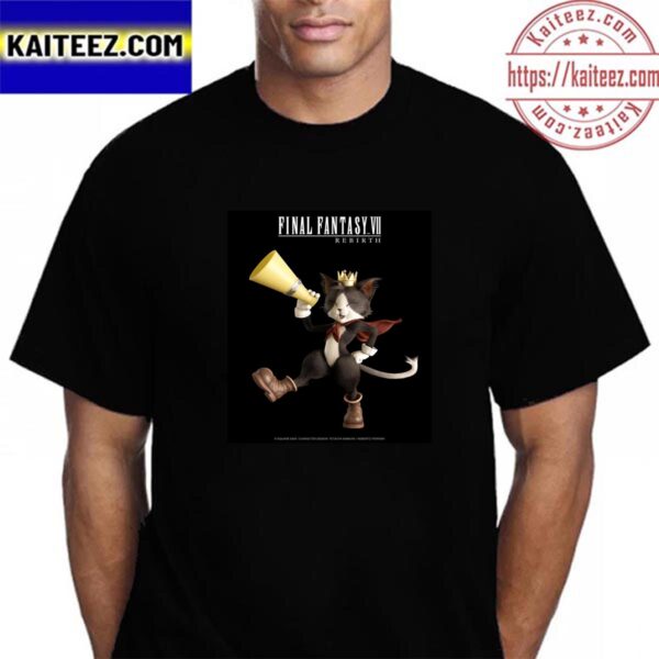 New Poster For Cait Sith In Final Fantasy VII Rebirth Vintage T-Shirt