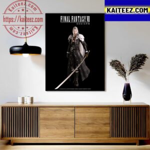 New Poster For Sephiroth In Final Fantasy VII Rebirth Art Decor Poster Canvas