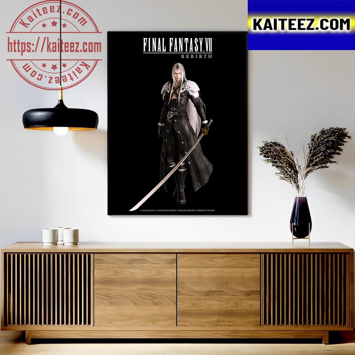 New Poster For Sephiroth In Final Fantasy VII Rebirth Art Decor Poster Canvas