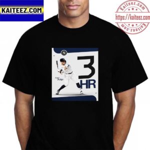 New York Yankees Aaron Judge 3 Home Runs Poster Vintage T-Shirt