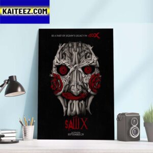 Newest Saw X Poster Witness The Return Of Jigsaw Art Decor Poster Canvas