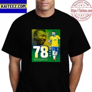 Neymar Passes Pele To Become Brazil All-Time Leading Mens Scorer Vintage T-Shirt