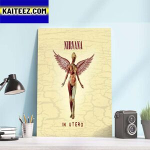Nirvana In Utero Was Released 30 Years Ago Art Decor Poster Canvas