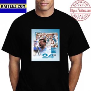 Novak Djokovic 24 Grand Slam Singles Champion Titles Is The Most Grand Slam Singles Titles In Tennis History Vintage T-Shirt