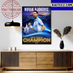 Novak Djokovic Is The 2023 US Open Mens Singles Champion Art Decor Poster Canvas