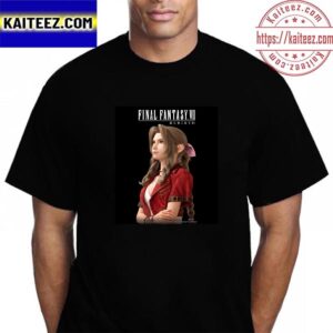 Official Poster For Aerith Gainsborough In Final Fantasy VII Rebirth Vintage T-Shirt