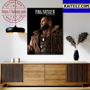 Official Poster For Barret Wallace In Final Fantasy VII Rebirth Art Decor Poster Canvas