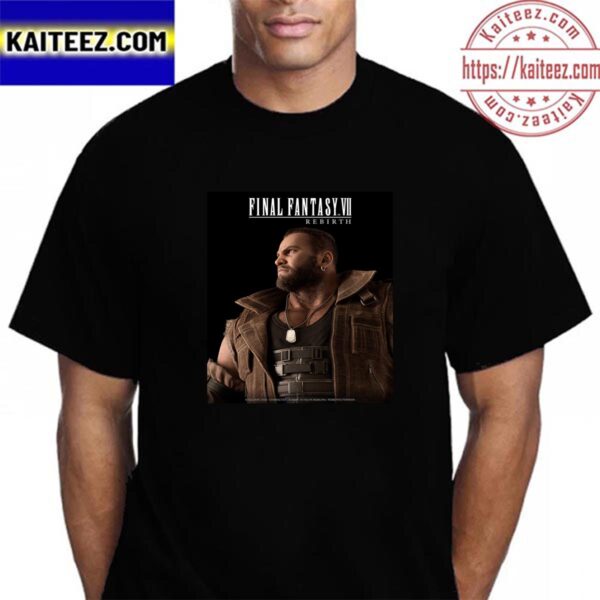 Official Poster For Barret Wallace In Final Fantasy VII Rebirth Vintage T-Shirt