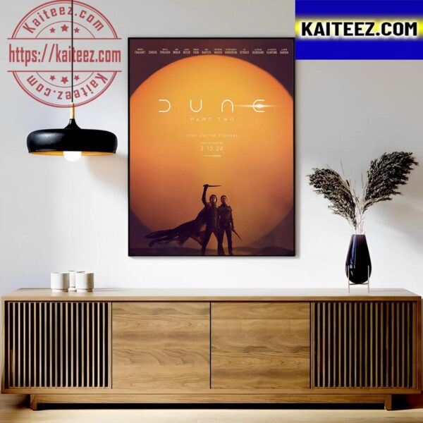 Official Poster For Dune Part Two In Theaters March 15th 2024 Art Decor